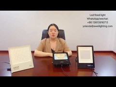 Lampu sorot LED perumahan hitam 50w 100w 200w Lampu sorot ultra-tipis