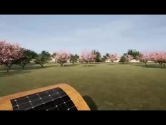 Furnitur Perkotaan Modern Bangku Surya Cerdas dengan Lampu LED untuk Luar Ruangan