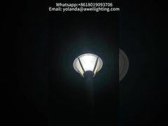 Pemolesan rutin perlengkapan lampu luar ruangan: Lampu taman yang digunakan di taman.