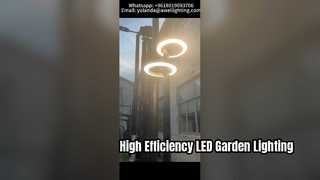 30W-60W IP66 IK10 Lampu Taman Led Dua Kepala Dengan 160lm/w Digunakan Di Jalanan.