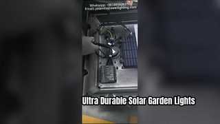 Lampu Taman Tenaga Surya Aluminium Tahan Air IP66 Dan IK09 Digunakan Di Masyarakat.