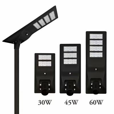 Beli All In One 45W Terintegrasi Lampu Jalan LED Surya Dengan Silicon Monokristalin, Fluks Cahaya Tinggi, Baterai Litium 12.8V- 30AH dan Remote Control online manufacture