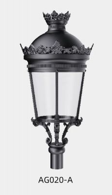 Lampu Halaman IP66 Aluminium Die-casting 40W-100W Desain Klasik Lampu Mahkota LED untuk Jalan Utama
