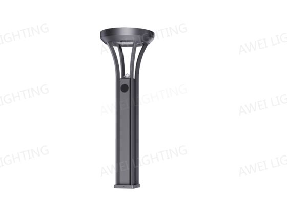 Lampu Taman Tenaga Surya 20W Pencahayaan Lanskap IP66 IK10 Dengan Bentuk Halus Tiang Surya Digunakan di Taman dan Jalur Lambat