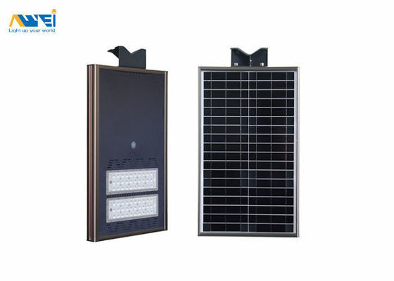 IP67 All In One Solar LED Street Light 30W Baterai 12V 15AH Untuk Pencahayaan Jalan